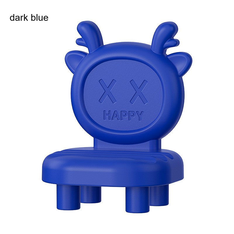 Factory Direct Sale Plastic Creative Promotional Gift Cartoon Chair Desktop Phone Holder Stand with Customizable Logo