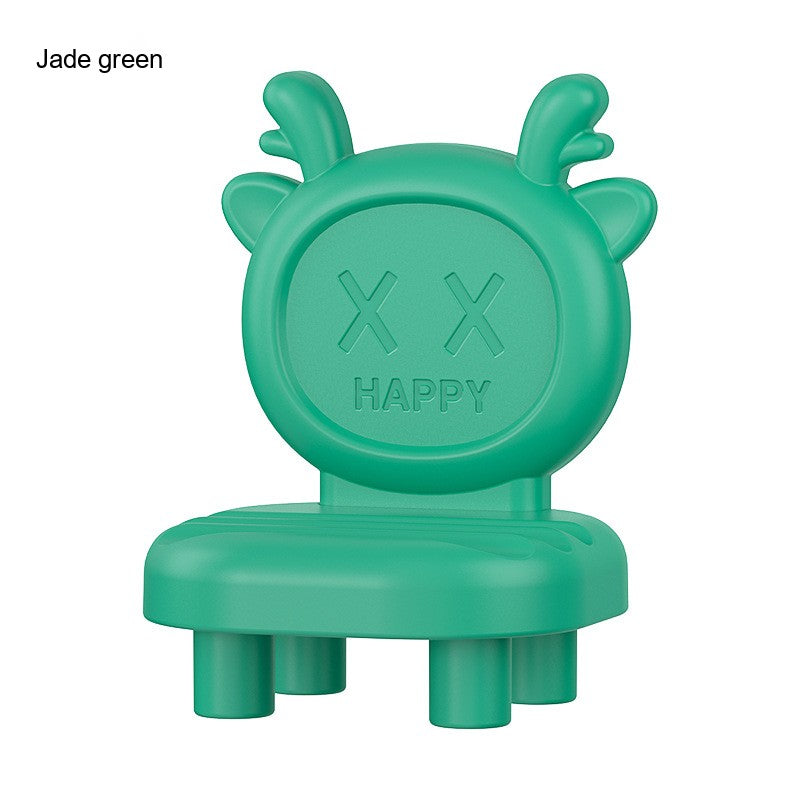 Factory Direct Sale Plastic Creative Promotional Gift Cartoon Chair Desktop Phone Holder Stand with Customizable Logo