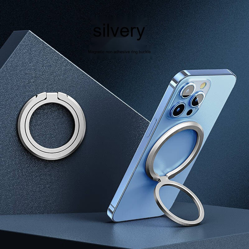 MagSafe Magnetic Ring Holder Phone Stand Magnetic Circle Back Sticker 360-Degree Rotating Desktop Magnetic Stand