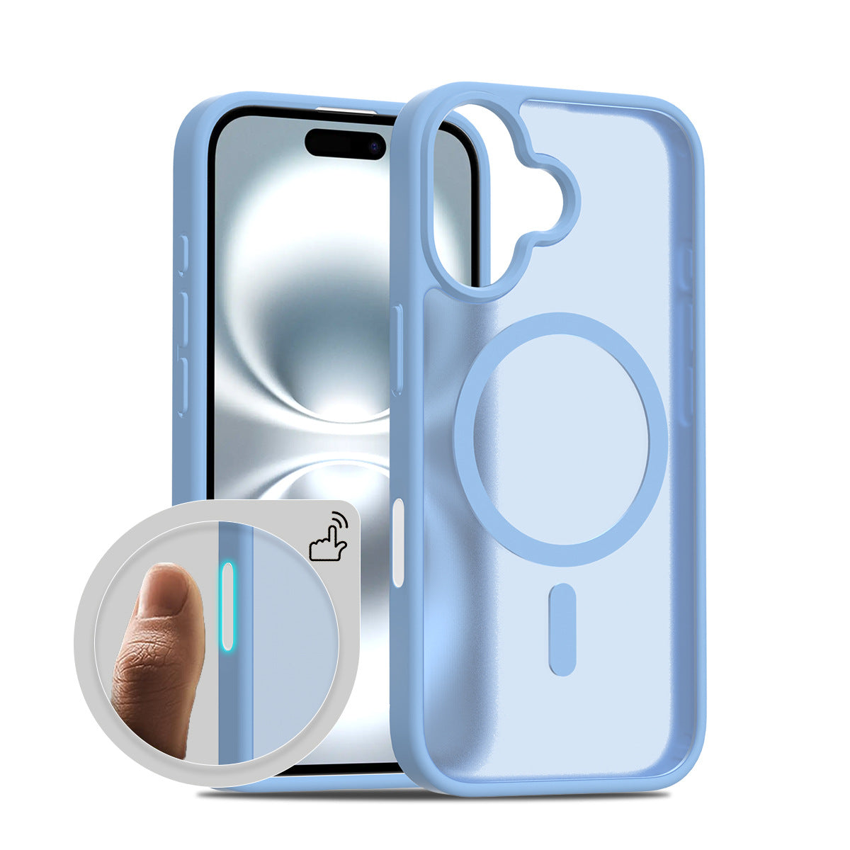 跨境适用 iPhone17 磁吸手机壳 16ProMax 半透磨砂二合一跨境批发