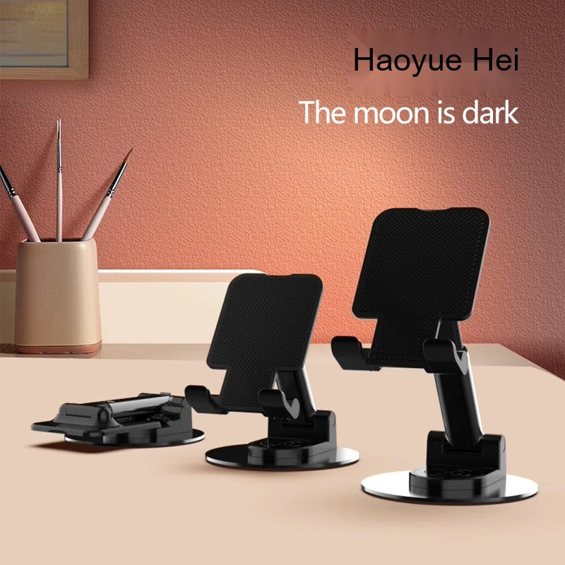 All-Metal Desktop Phone Stand, Multi-functional 360° Rotatable Foldable Lazy Phone/Tablet Universal Support Stand