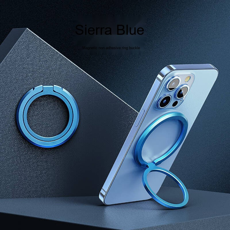 MagSafe Magnetic Ring Holder Phone Stand Magnetic Circle Back Sticker 360-Degree Rotating Desktop Magnetic Stand