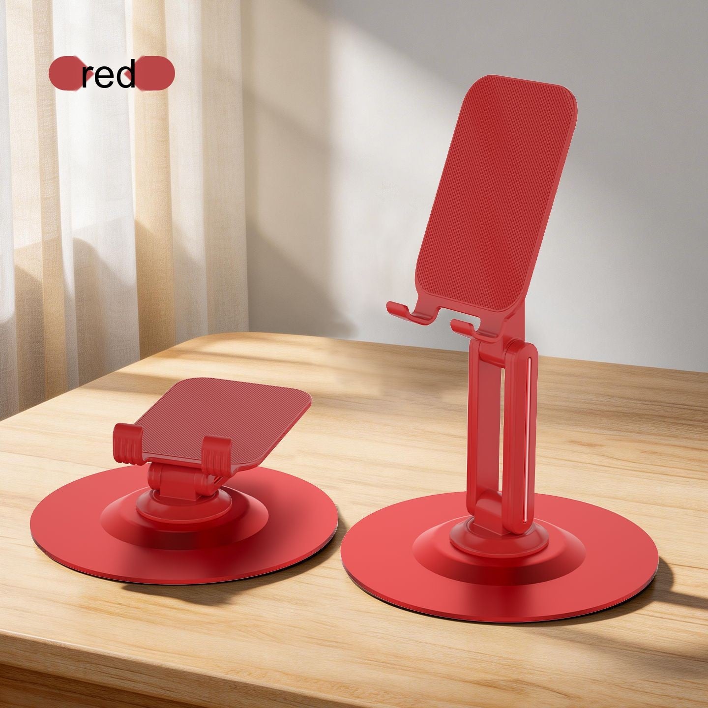 All-Metal Desktop Phone Stand, Multi-functional 360° Rotatable Foldable Lazy Phone/Tablet Universal Support Stand