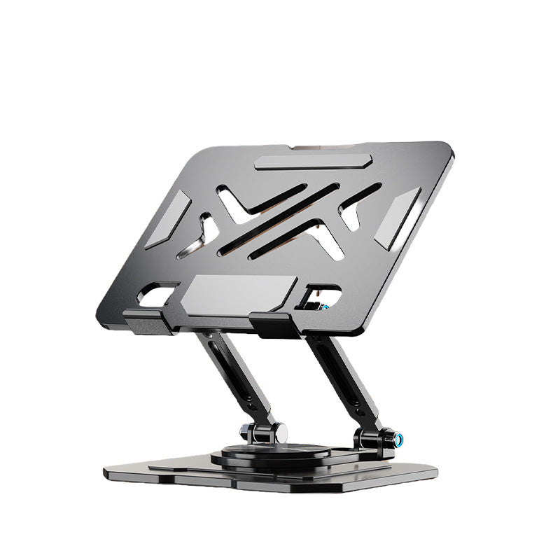 All-Metal Desktop Phone Stand, Multi-functional 360° Rotatable Foldable Lazy Phone/Tablet Universal Support Stand