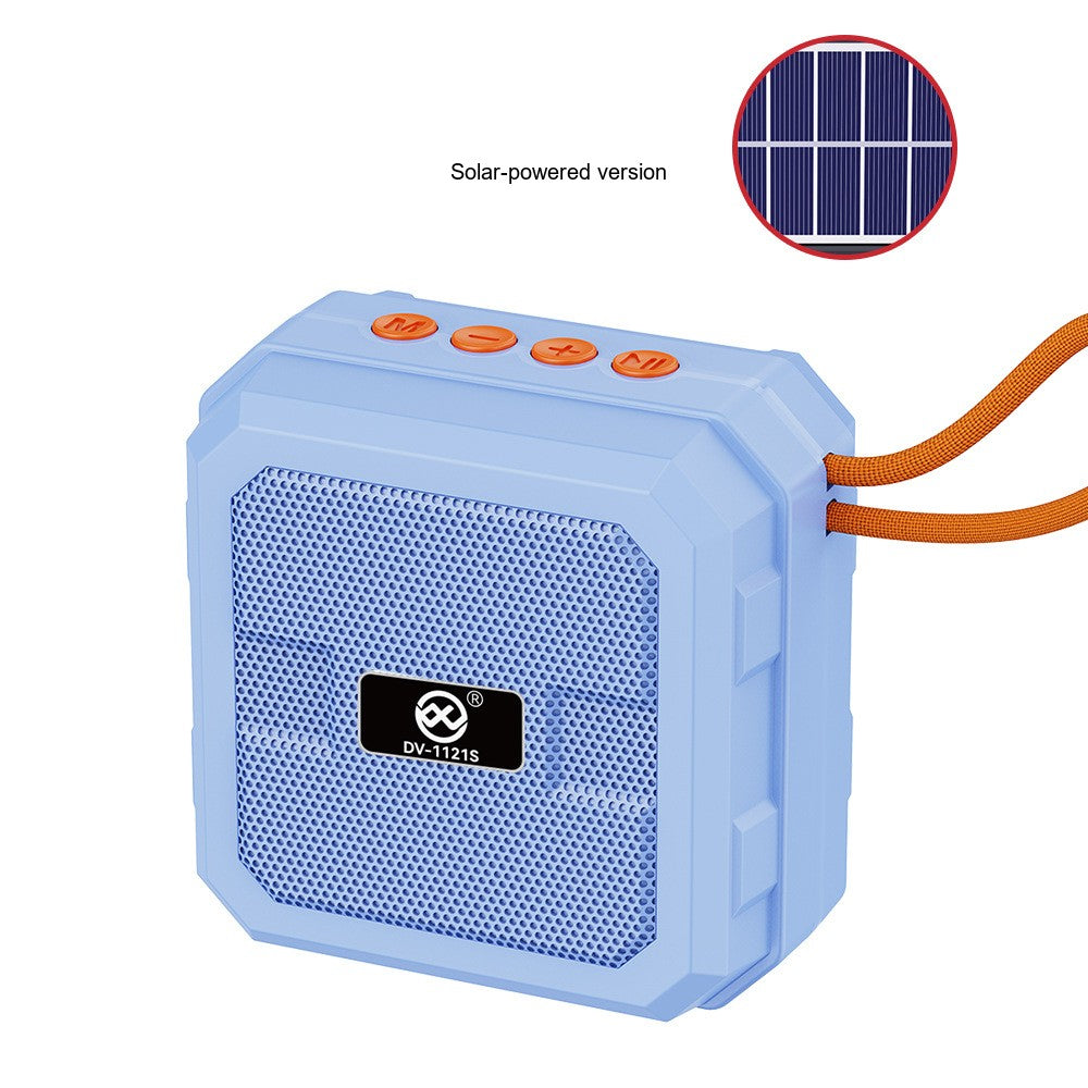 Cross-border Bluetooth Mini Speaker, Solar Powered Speaker, Wireless, Card Insert, Outdoor Audio, Small Solar Charging