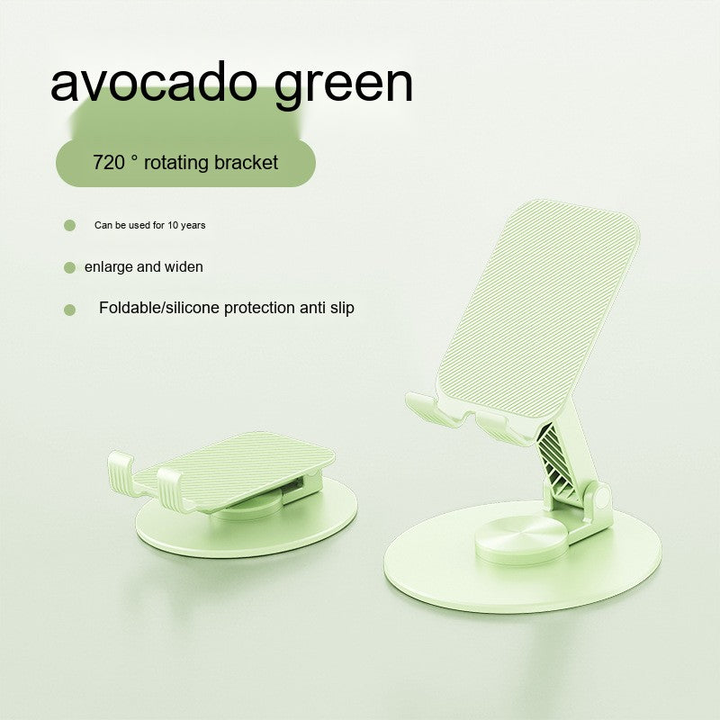 All-Metal Desktop Phone Stand, Multi-functional 360° Rotatable Foldable Lazy Phone/Tablet Universal Support Stand