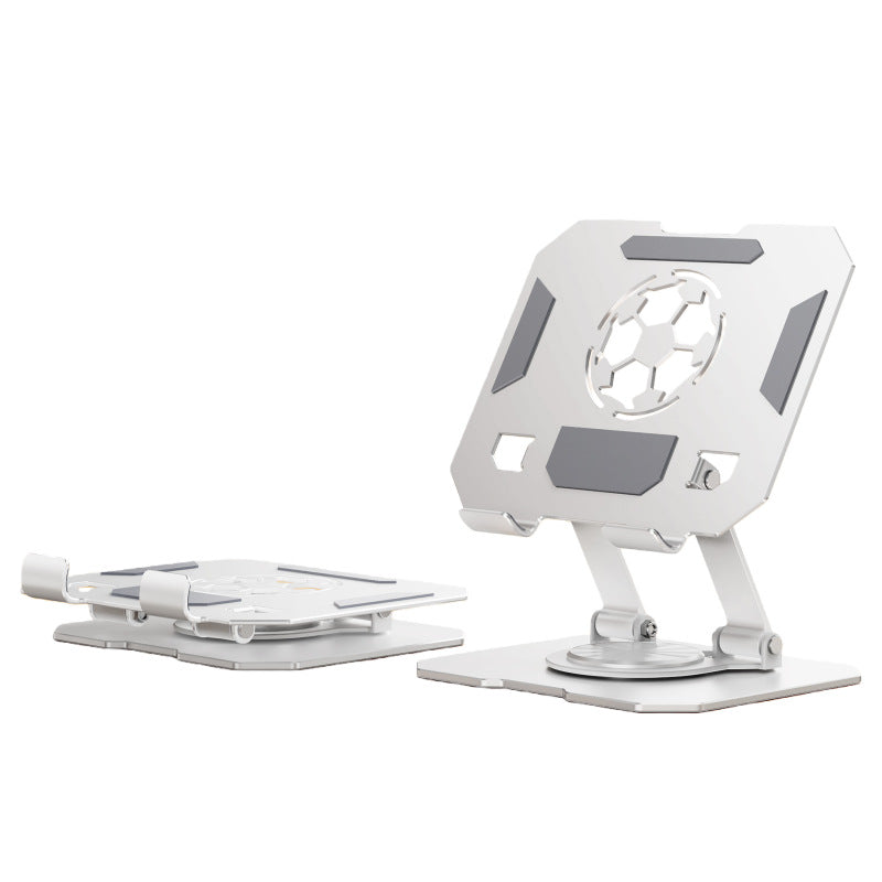 All-Metal Desktop Phone Stand, Multi-functional 360° Rotatable Foldable Lazy Phone/Tablet Universal Support Stand