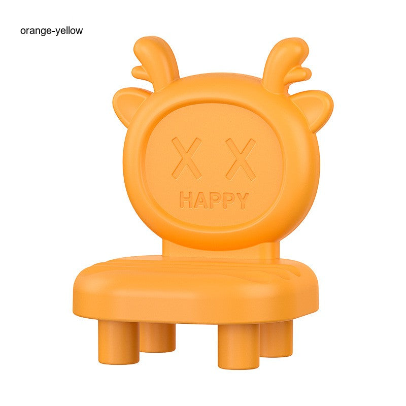 Factory Direct Sale Plastic Creative Promotional Gift Cartoon Chair Desktop Phone Holder Stand with Customizable Logo