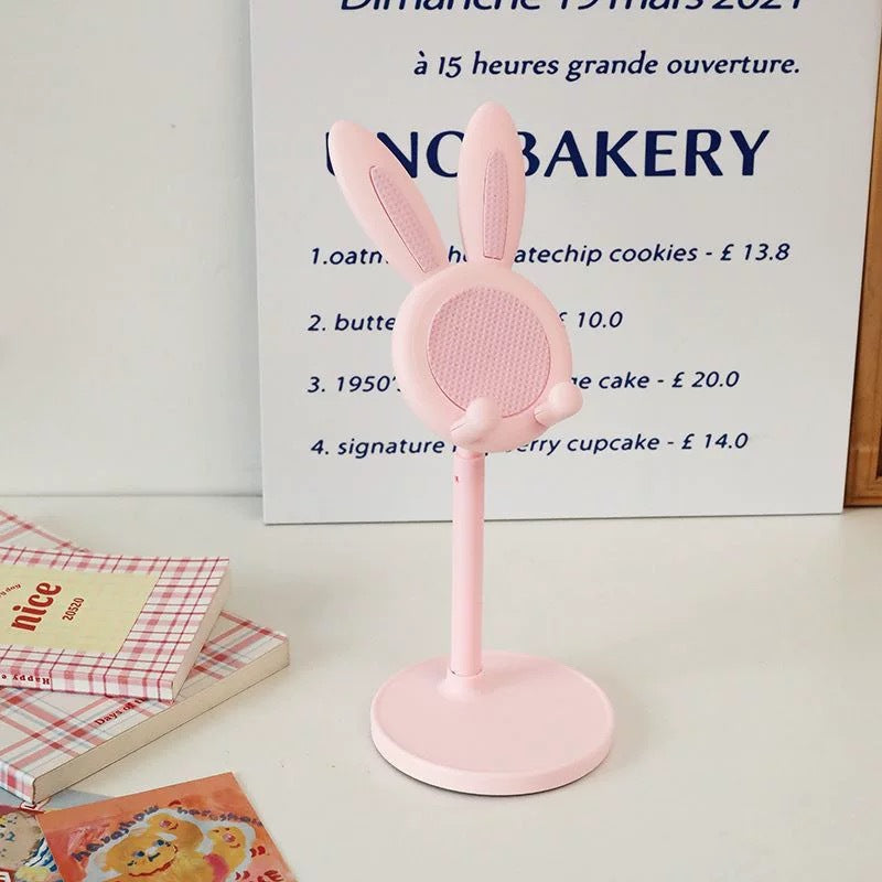 Cross-border Little Rabbit Phone Stand Desktop Creative Lift-and-Extend Selfie Live Stream Lazy Tablet Phone Holder Wholesale