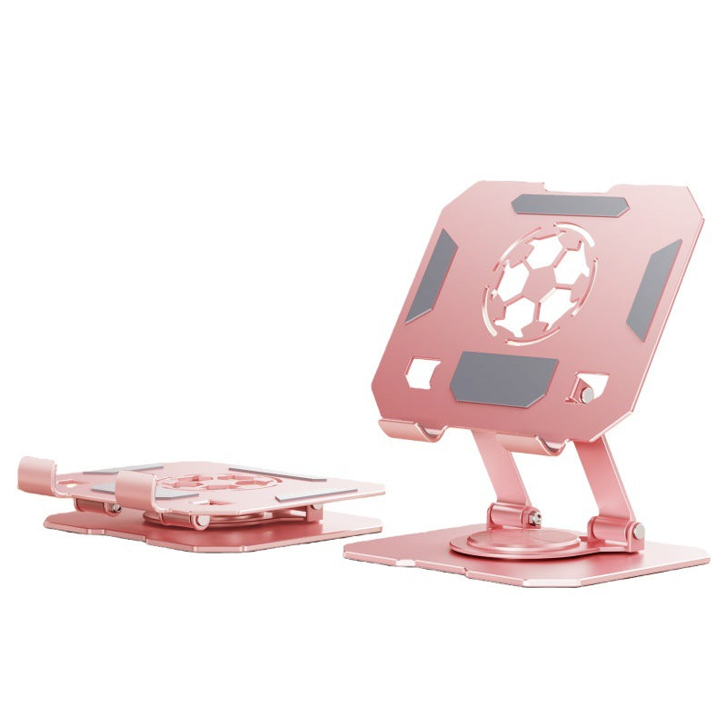 All-Metal Desktop Phone Stand, Multi-functional 360° Rotatable Foldable Lazy Phone/Tablet Universal Support Stand
