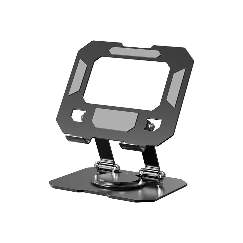 All-Metal Desktop Phone Stand, Multi-functional 360° Rotatable Foldable Lazy Phone/Tablet Universal Support Stand