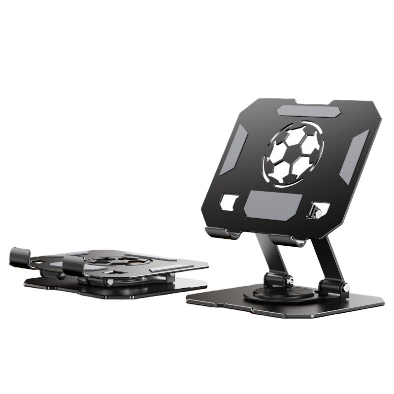 All-Metal Desktop Phone Stand, Multi-functional 360° Rotatable Foldable Lazy Phone/Tablet Universal Support Stand