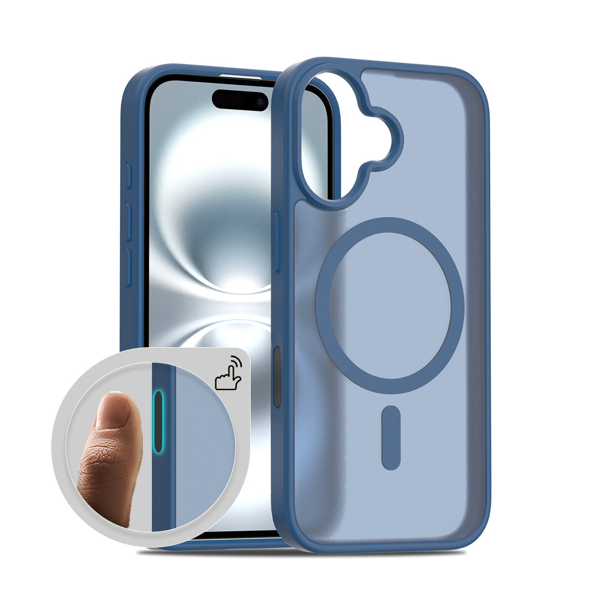 跨境适用 iPhone17 磁吸手机壳 16ProMax 半透磨砂二合一跨境批发