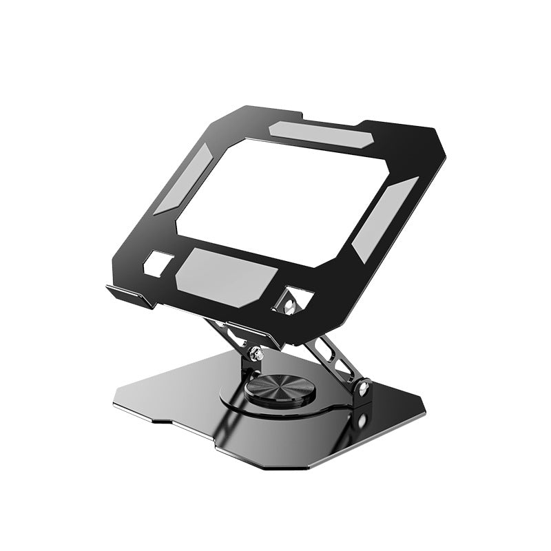 All-Metal Desktop Phone Stand, Multi-functional 360° Rotatable Foldable Lazy Phone/Tablet Universal Support Stand
