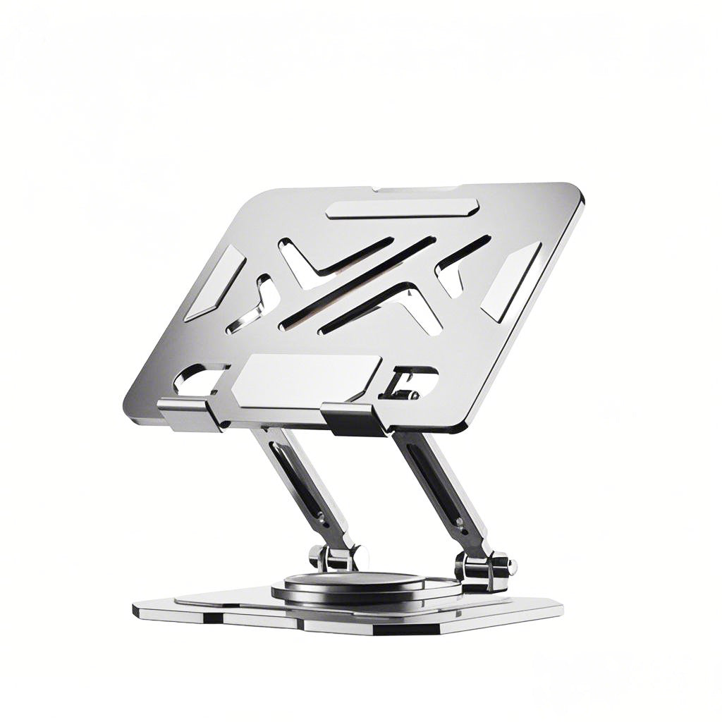 All-Metal Desktop Phone Stand, Multi-functional 360° Rotatable Foldable Lazy Phone/Tablet Universal Support Stand