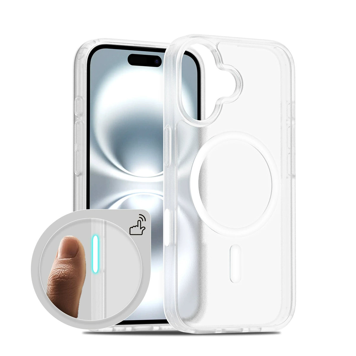 跨境适用 iPhone17 磁吸手机壳 16ProMax 半透磨砂二合一跨境批发